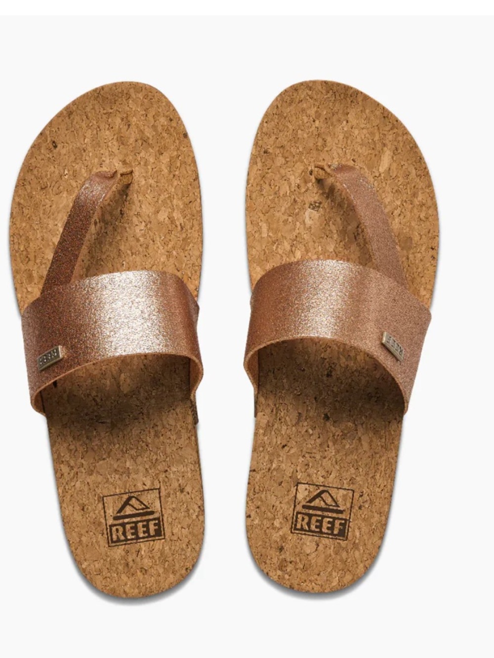 Reef Women’s Cork Slide Sandals in Rose Gold